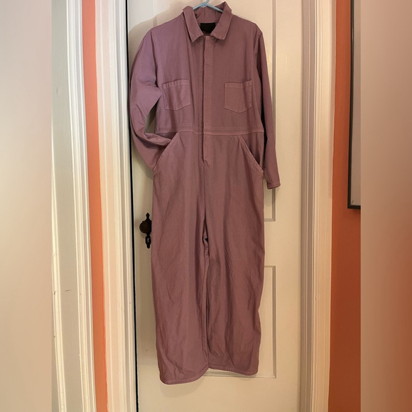 No. 6 Pants - No. 6 Store Dusty Rose Zipper Jumpsuit